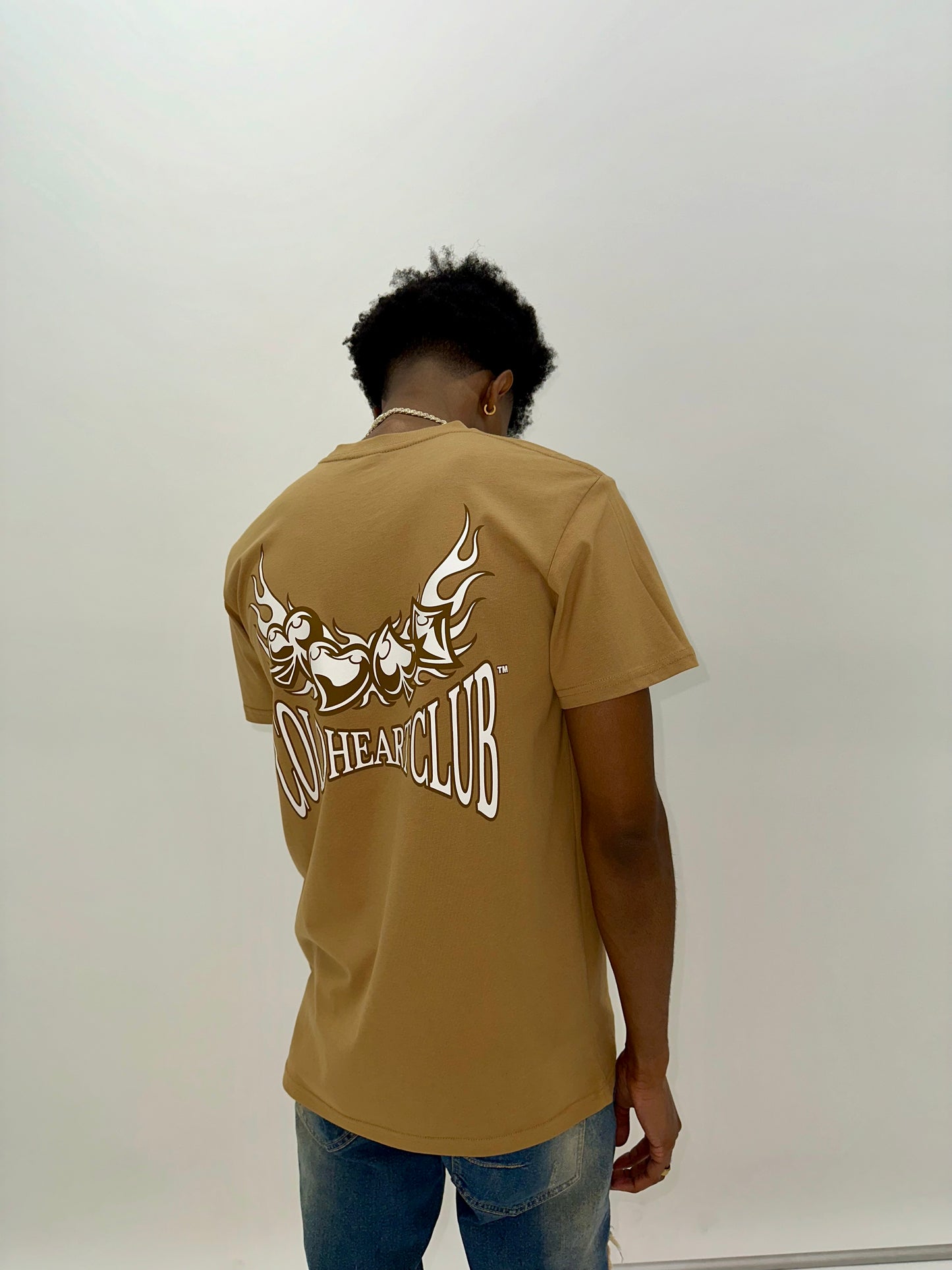 Deck Of Flames Graphic Tee Desert Brown