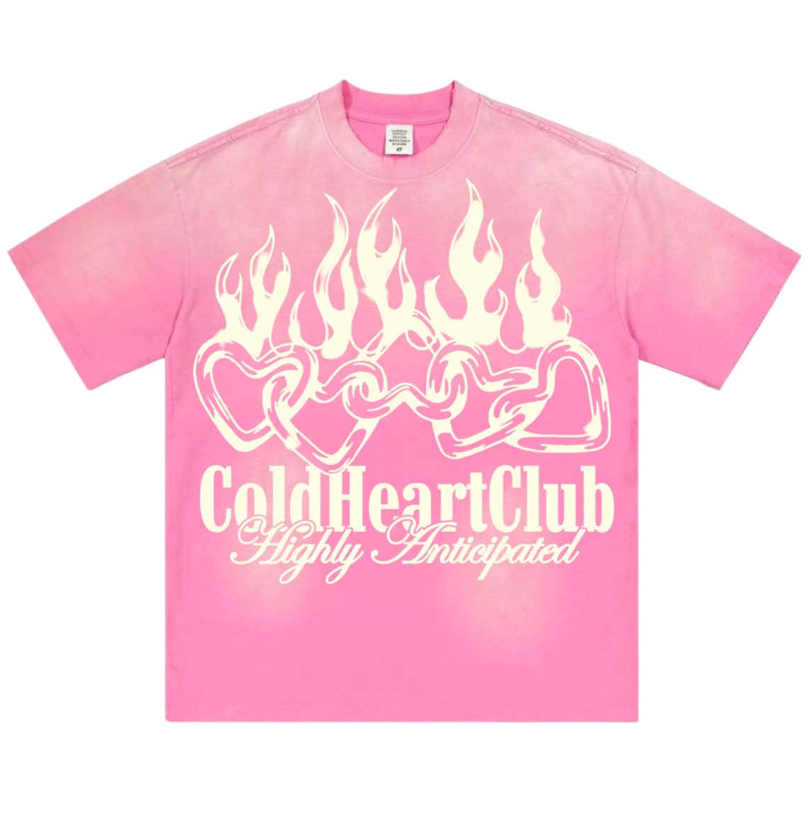Highly Anticipated OverSized Graphic Tee Faded Pink