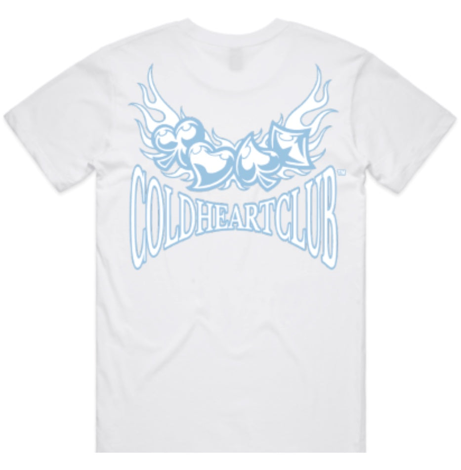 Deck Of Flames White Ice Graphic Tee