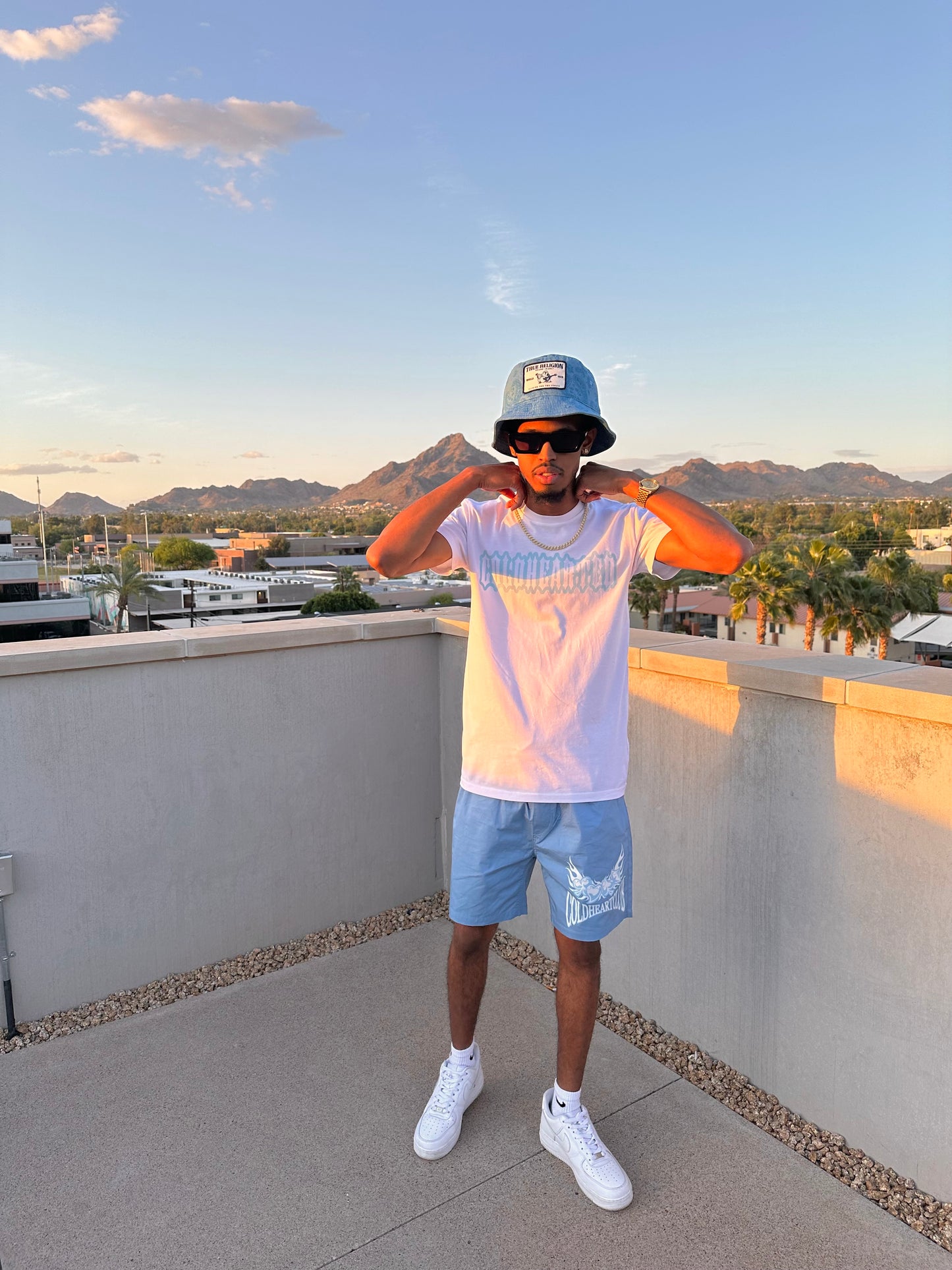 ColdHeartClub Shorts Icy Blue