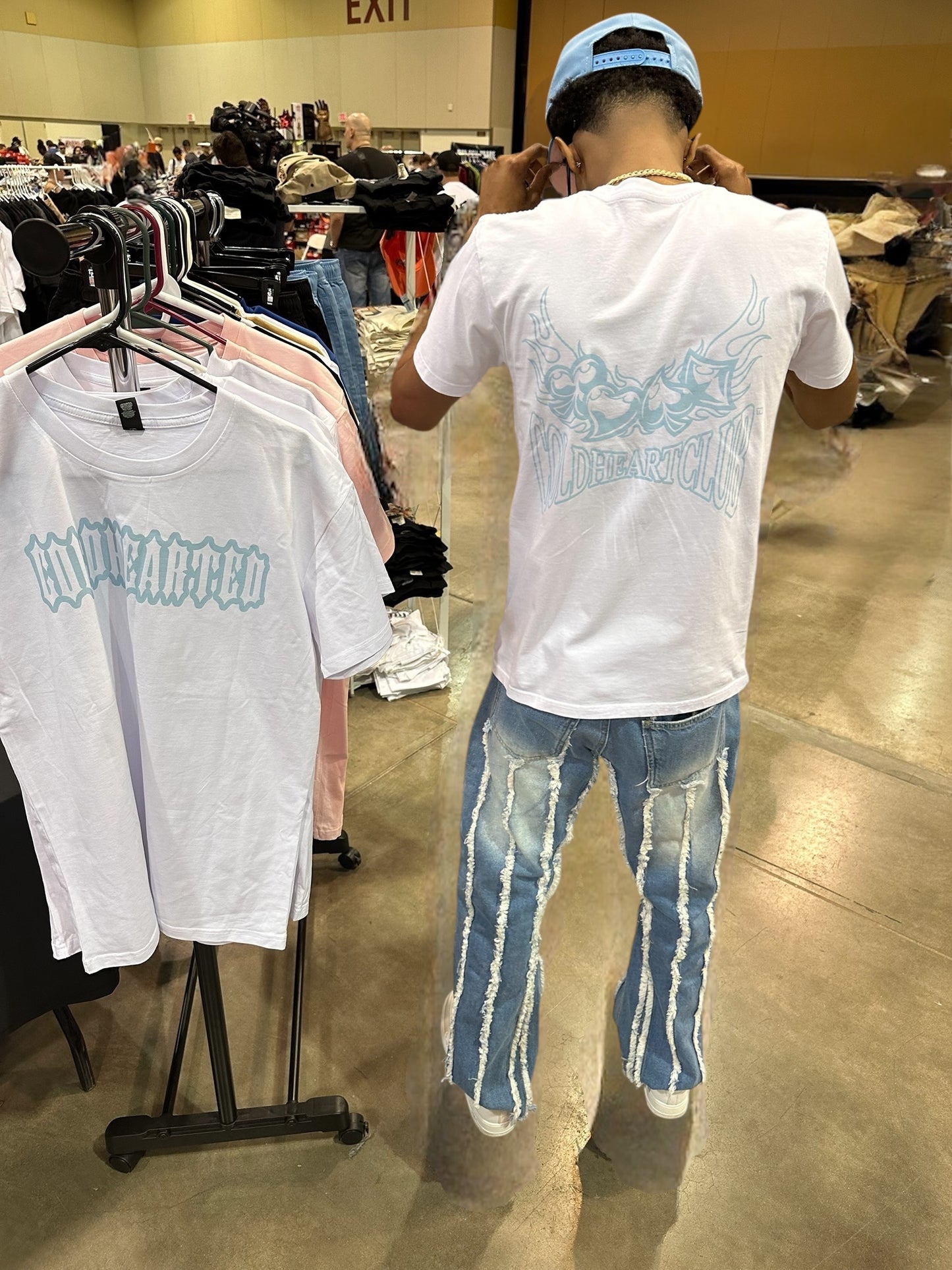 Deck Of Flames White Ice Graphic Tee