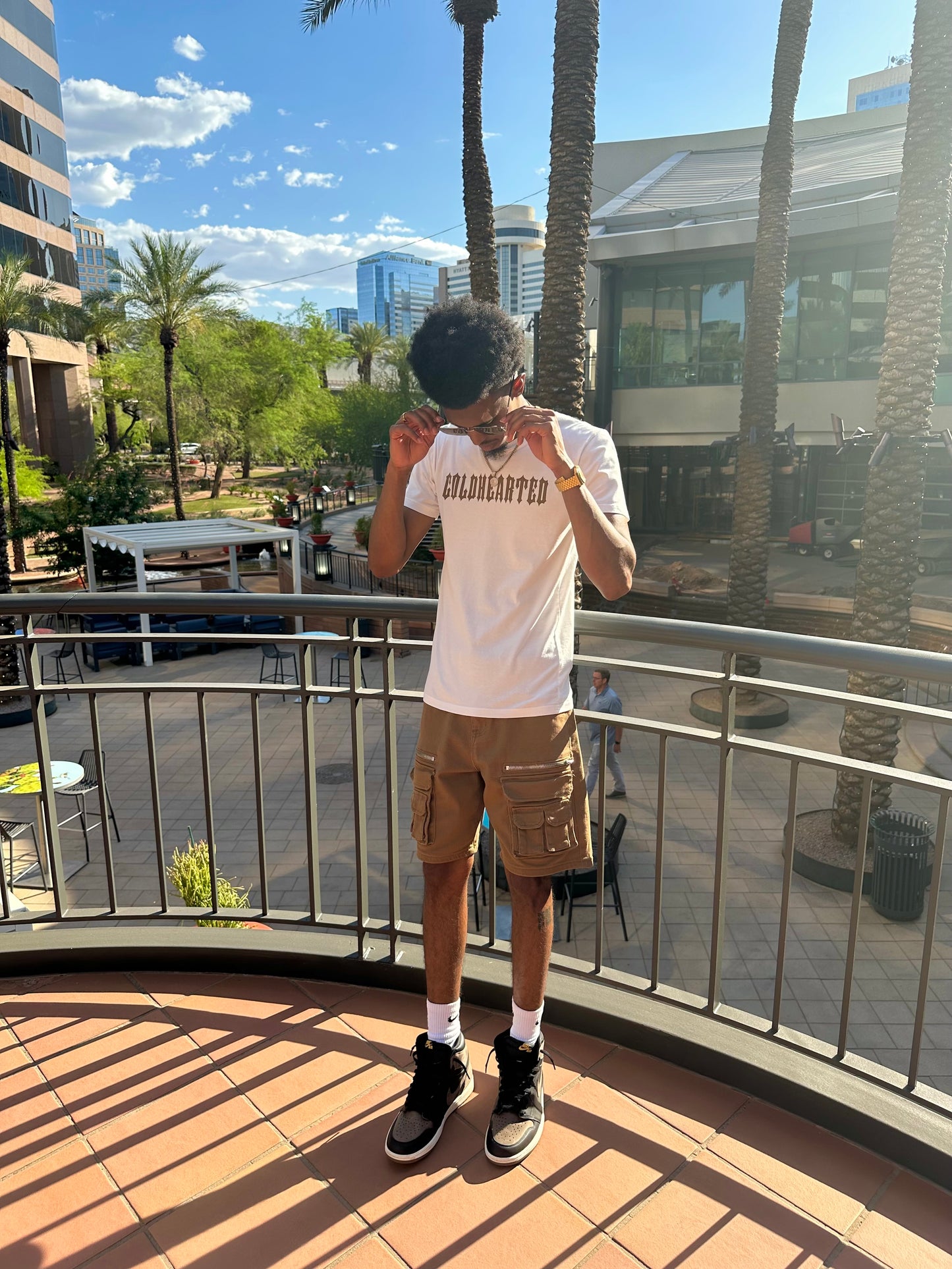 Deck Of Flames Graphic Tee White Rapids