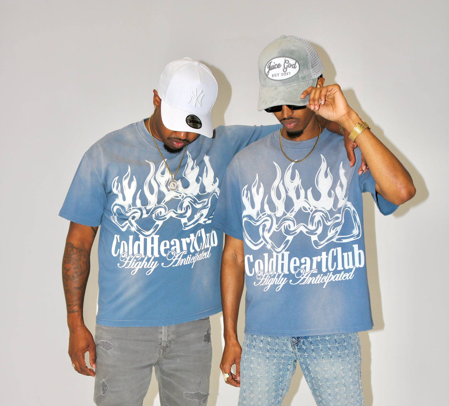 Highly Anticipated Oversized Graphic Tee Faded Blue