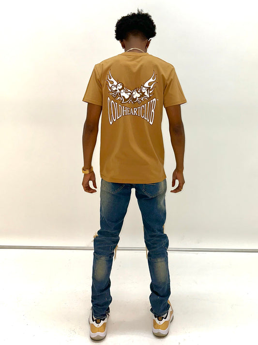 Deck Of Flames Brown Graphic Tee