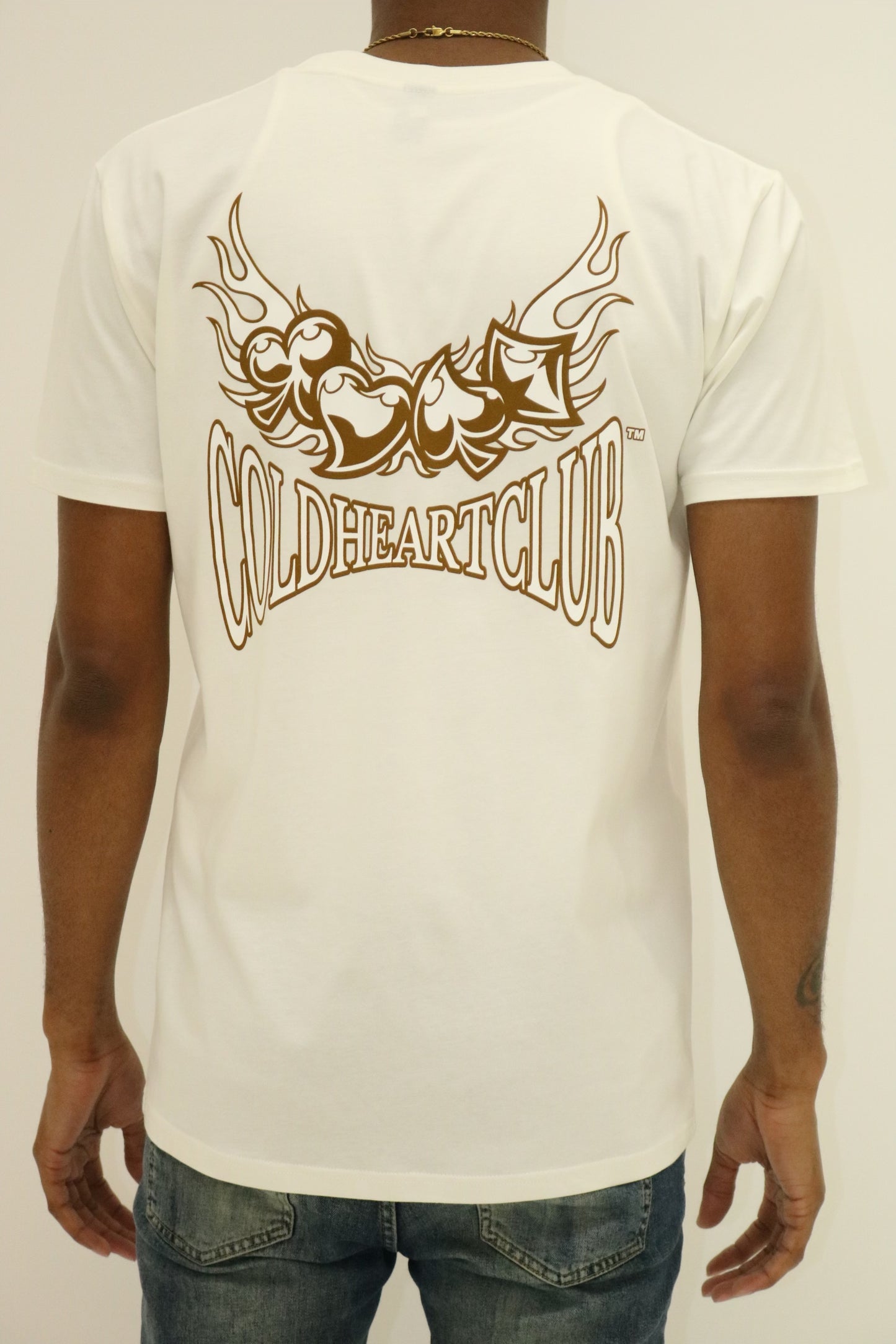 Deck Of Flames Tan Graphic Tee