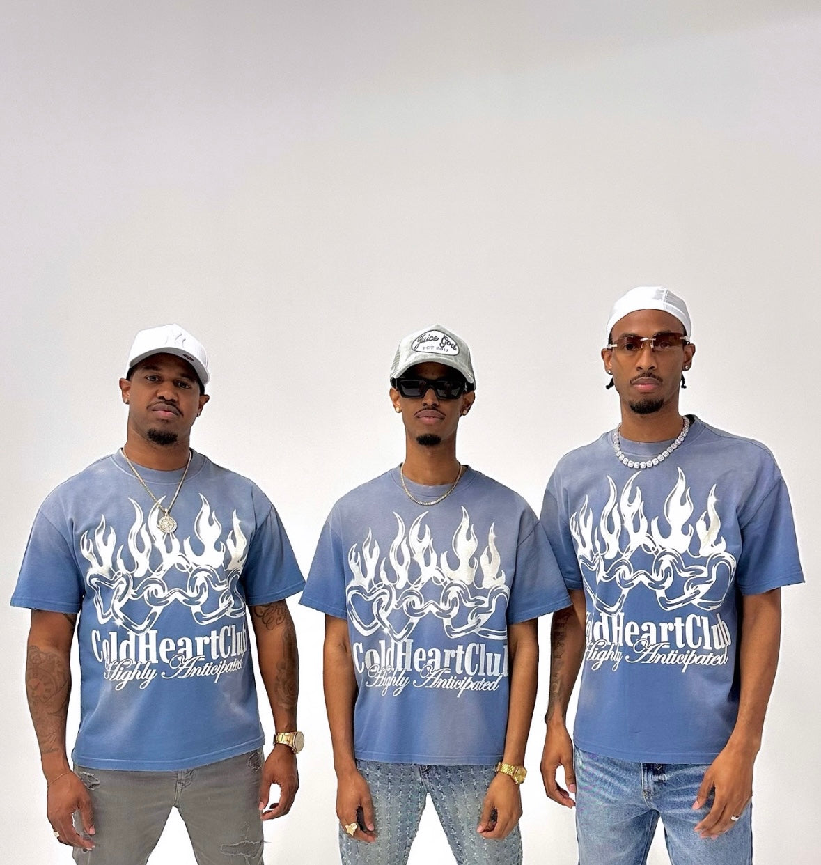 Highly Anticipated Oversized Graphic Tee Faded Blue