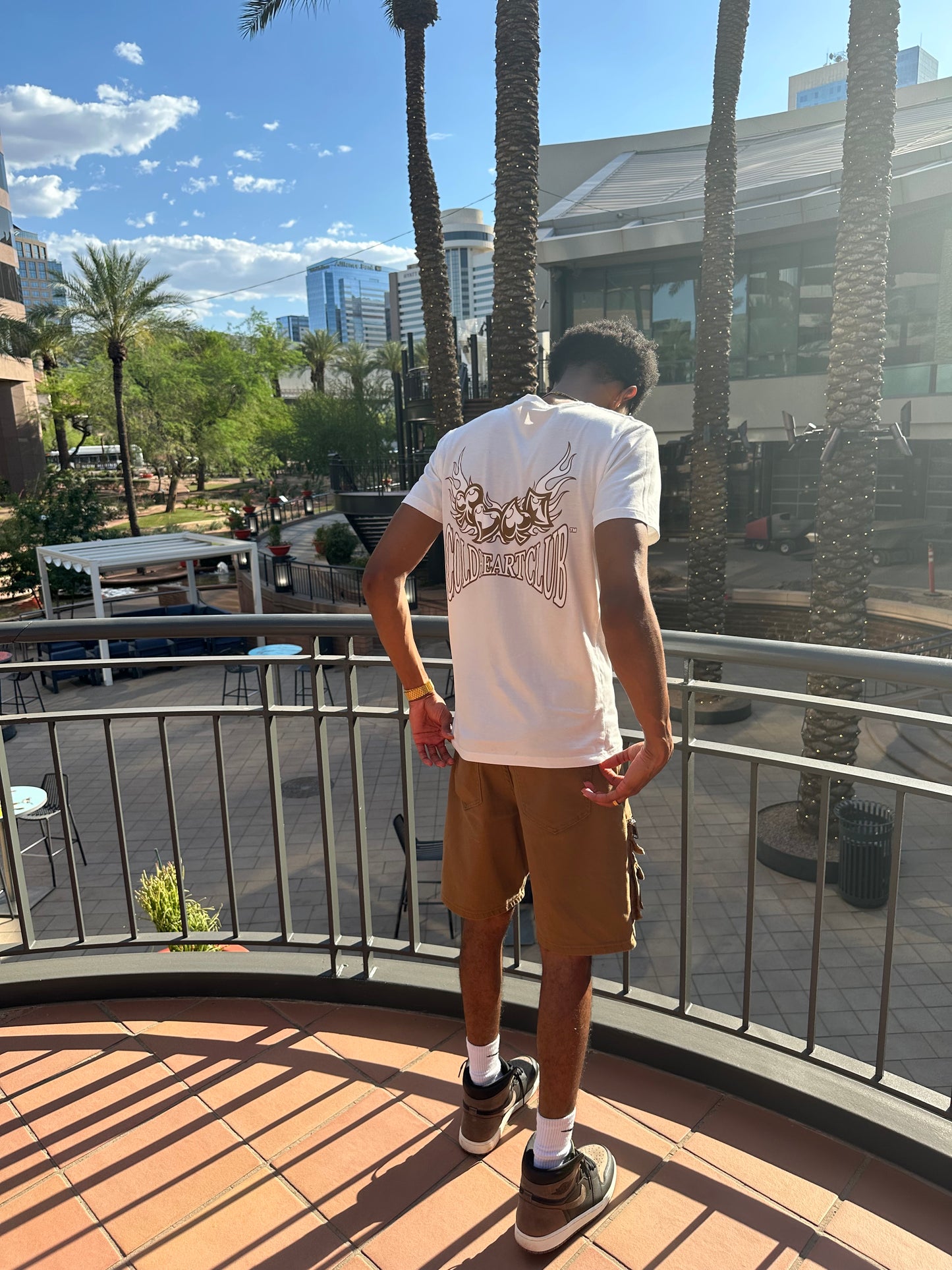 Deck Of Flames Graphic Tee White Rapids