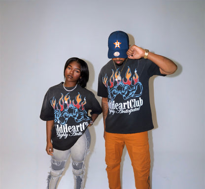 Highly Anticipated OverSized Graphic Tee Faded Black Original